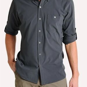 Kuhl Bandit LS - Men's Charcoal Casual Button-Down Shirt